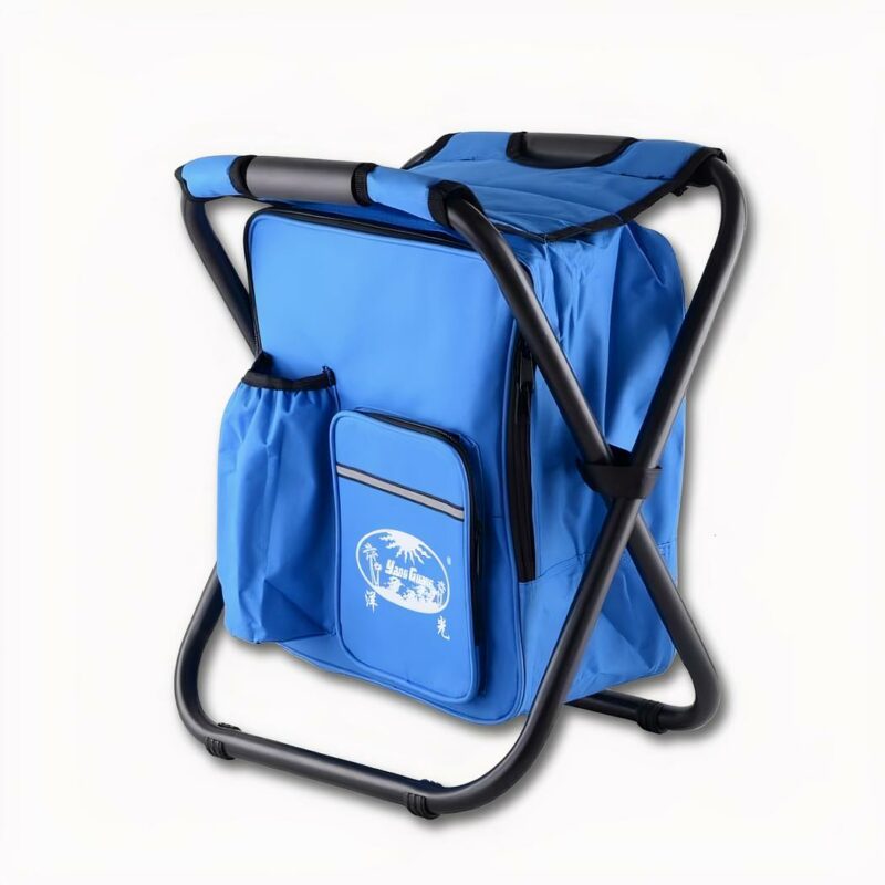 IMG_Sac_ý _dos_chaise_isotherme Esta mochila silla es isotérmica. Ideal para picnics, pesca, camping y otras actividades al aire libre. Su compartimento principal mantendrá frías sus bebidas, y se despliega para que pueda sentarse.