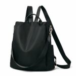 Mochila multiusos para mujer - Negra - Mochila antirrobo Bolsa