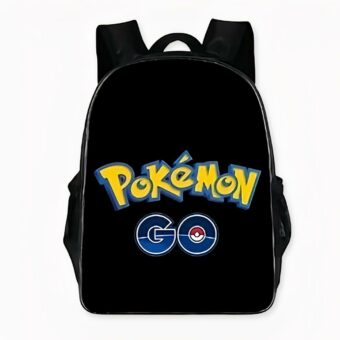 Mochila de moda Pokémon Go en negro. Buena calidad y muy a la moda.