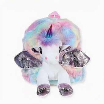 Mochila infantil peluche unicornio - Mochila escolar