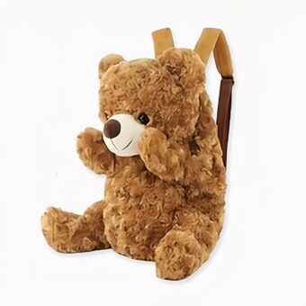 Mochila infantil de osito marrón. Buena calidad y muy a la moda.