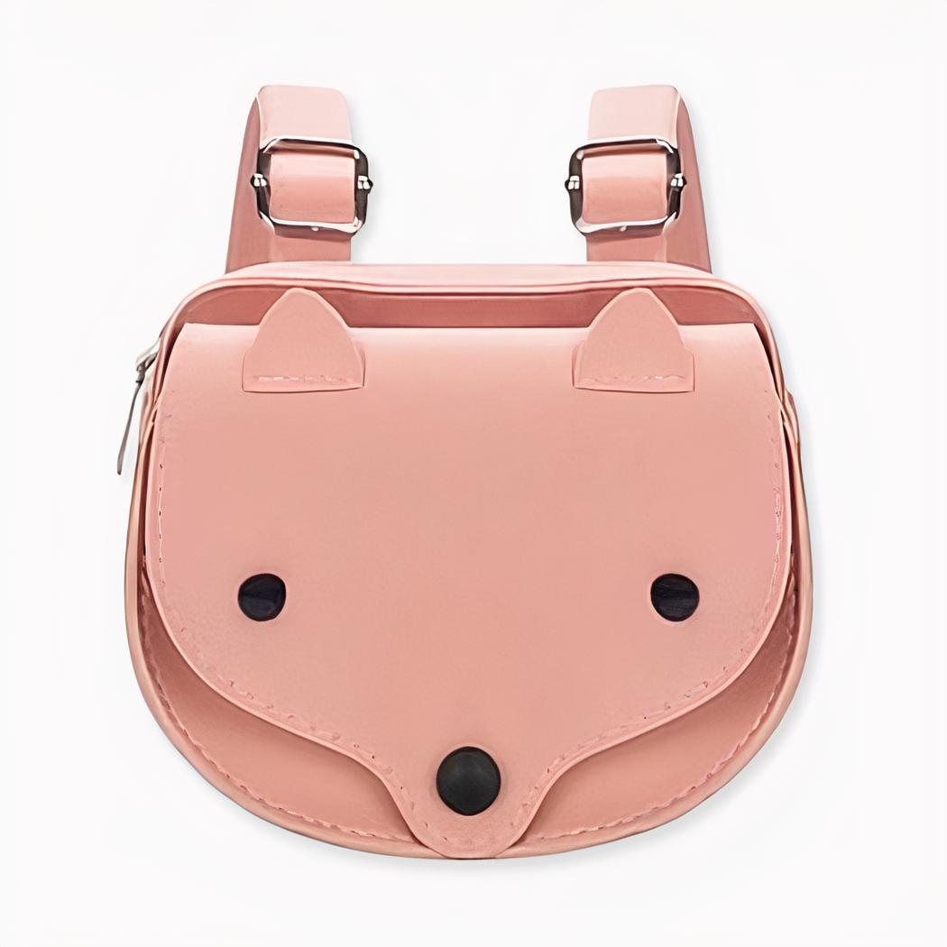 Una mini mochila infantil de zorro rosa. De buena calidad y muy de moda.