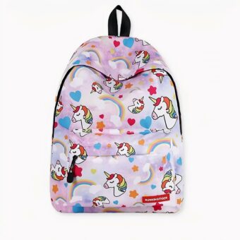 Mochila rosa unicornio y arco iris y otros colores disponibles