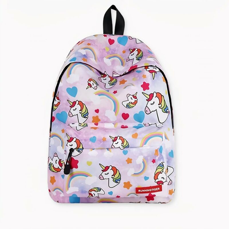 Mochila rosa unicornio y arco iris y otros colores disponibles