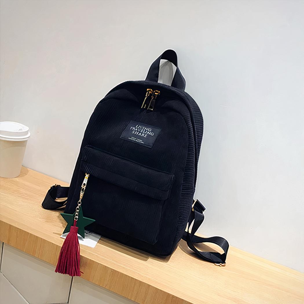 Mochila elegante de pana para mujer - Imagen 9