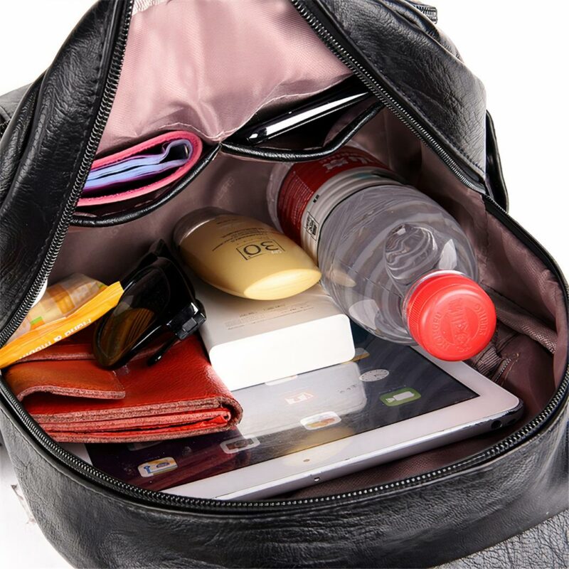 Mochila escolar Mochila de cuero para mujer