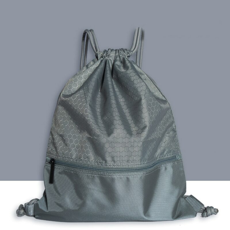 Mochila suave con cordón - Gris - Mochila con cordón
