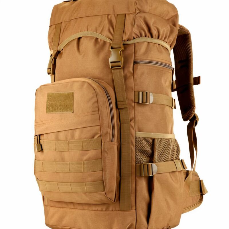Mochila de senderismo militar - Marrón - Mochila de senderismo Mochila