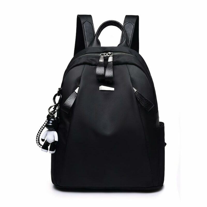 Mochila casual city para mujer - Negra - Mochila escolar Backpack