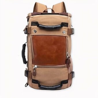 Mochila de viaje masculina - Beige - Mochila Bolsa marinera