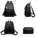 Mochila de cuero para mujer Mochila escolar