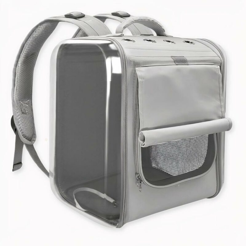 ¿A su gato le apetece pasear? Con esta mochila transpirable para gatos, podrá llevárselo a todas partes. Su diseño transpirable garantizará la comodidad y el bienestar de su mascota. Desde el interior de la bolsa, Minou podrá disfrutar del paisaje.