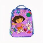Dora hace la fiesta mochila escolar en púrpura. Buena calidad y muy de moda.