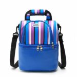 Bandolera isotérmica de doble capa - Azul - Bolsa Fiambrera