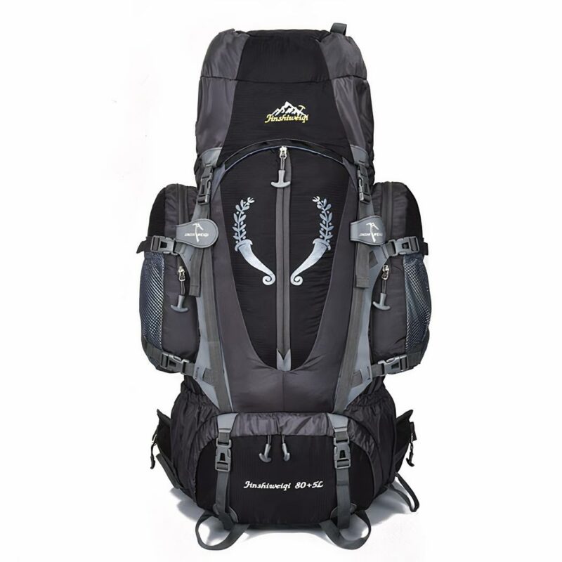 Mochila de senderismo grande - Negra - Mochila de senderismo Mochila