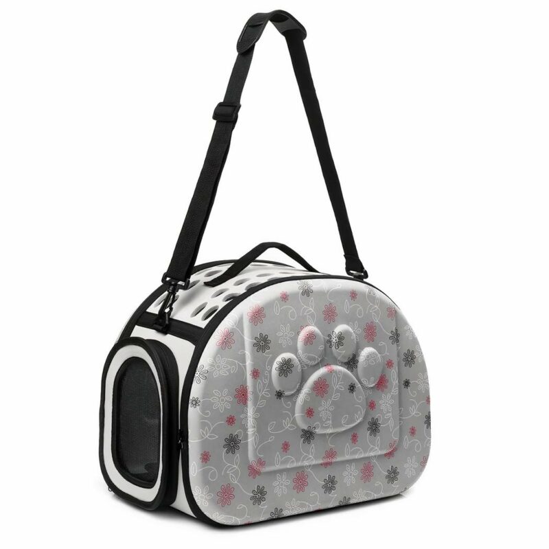 Bolso bandolera para perros - Gris, M - Dog Cat