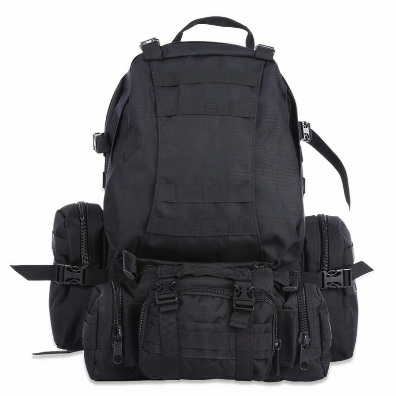 Mochila táctica de viaje - Negra - Mochila táctica militar