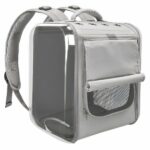 Mochila transpirable para gatos - Gris - Perro Gato