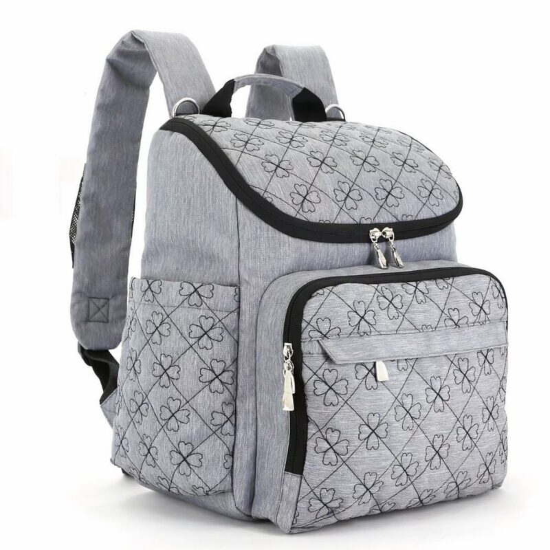 Mochila para cochecito de bebé - Gris - Bolso cambiador de pañales