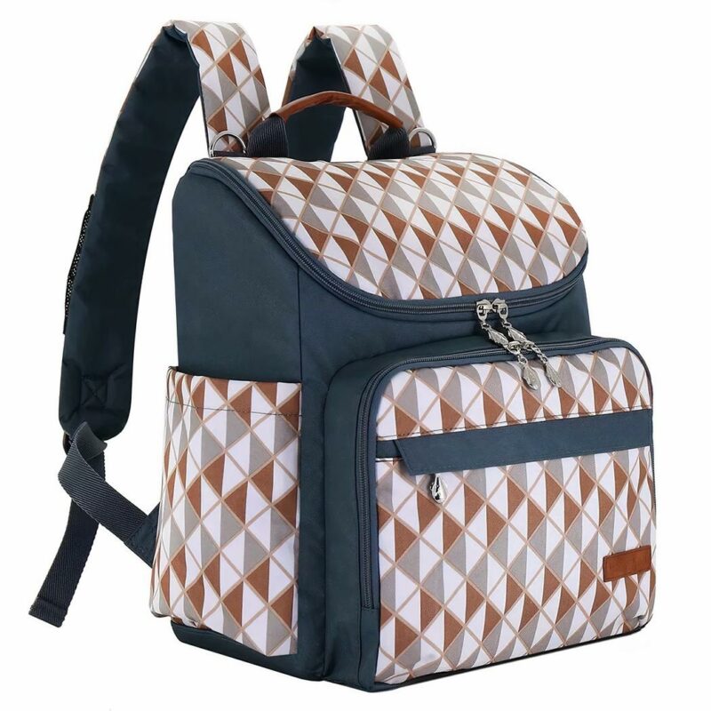 Mochila para cochecito de bebé - Marrón - Bolso cambiador de pañales