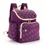 Mochila para cochecito de bebé - Morado - Bolso para pañales
