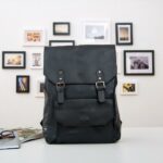 Cartera vintage de piel sintética - Negra - Mochila Mochila escolar