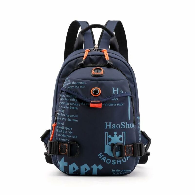 Mochila compacta y elegante para hombre - Azul - Mochilas