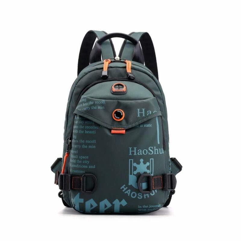 Mochila compacta y elegante para hombre - Verde - Bolsa mochila