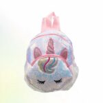 Mochila infantil unicornio con purpurina - Plata - Mochila infantil Mochila