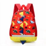 Mochila infantil con estampado de dinosaurios - Rojo - Mochila escolar Mochila