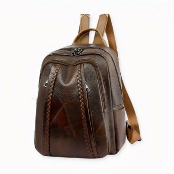 La mochila de mujer ideal para las amantes del estilo vintage. Déjese seducir por esta mochila de cuero PU que le aportará elegancia y encanto. Es un bonito bolso que podrá llevar consigo todos los días, vaya donde vaya. Estará chic y elegante con esta mochila de moda.