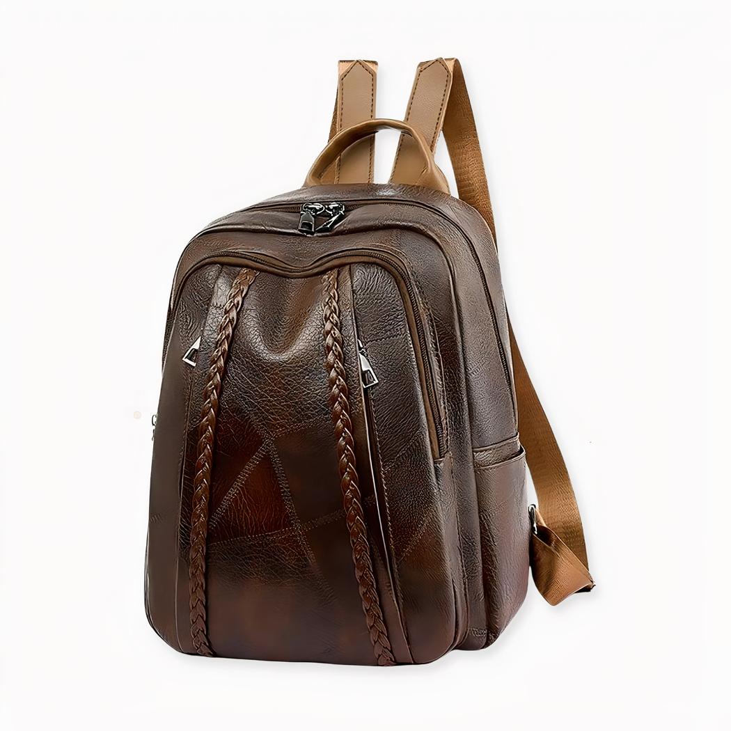 La mochila de mujer ideal para las amantes del estilo vintage. Déjese seducir por esta mochila de cuero PU que le aportará elegancia y encanto. Es un bonito bolso que podrá llevar consigo todos los días, vaya donde vaya. Estará chic y elegante con esta mochila de moda.