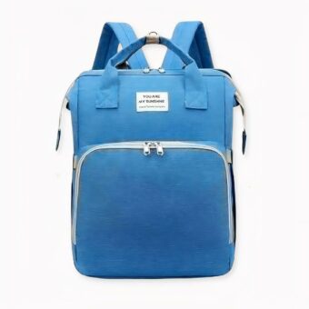 Descubra esta magnífica mochila multifuncional para mamá. Ideal para viajes y picnics con el bebé, este bolso cambiador puede transformarse rápidamente en un saco de dormir seguro y cómodo para su pequeño.