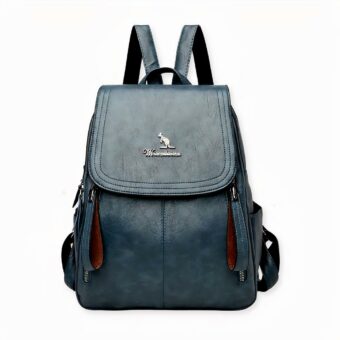 Equípese con esta mochila de cuero PU para añadir un toque de elegancia a su look. Esta mochila está disponible en cuatro colores diferentes para que pueda elegir el que mejor combine con su atuendo.