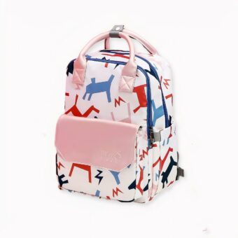 ¿Le gusta llamar la atención? Esta colorida mochila para mamá le dará un aspecto original, estiloso y elegante. Multifuncional, puede utilizarla como bolso cambiador para llevar biberones, pañales y la ropa del bebé cuando esté de viaje o simplemente de paseo. Pero también puede utilizarla para llevar otros artículos.