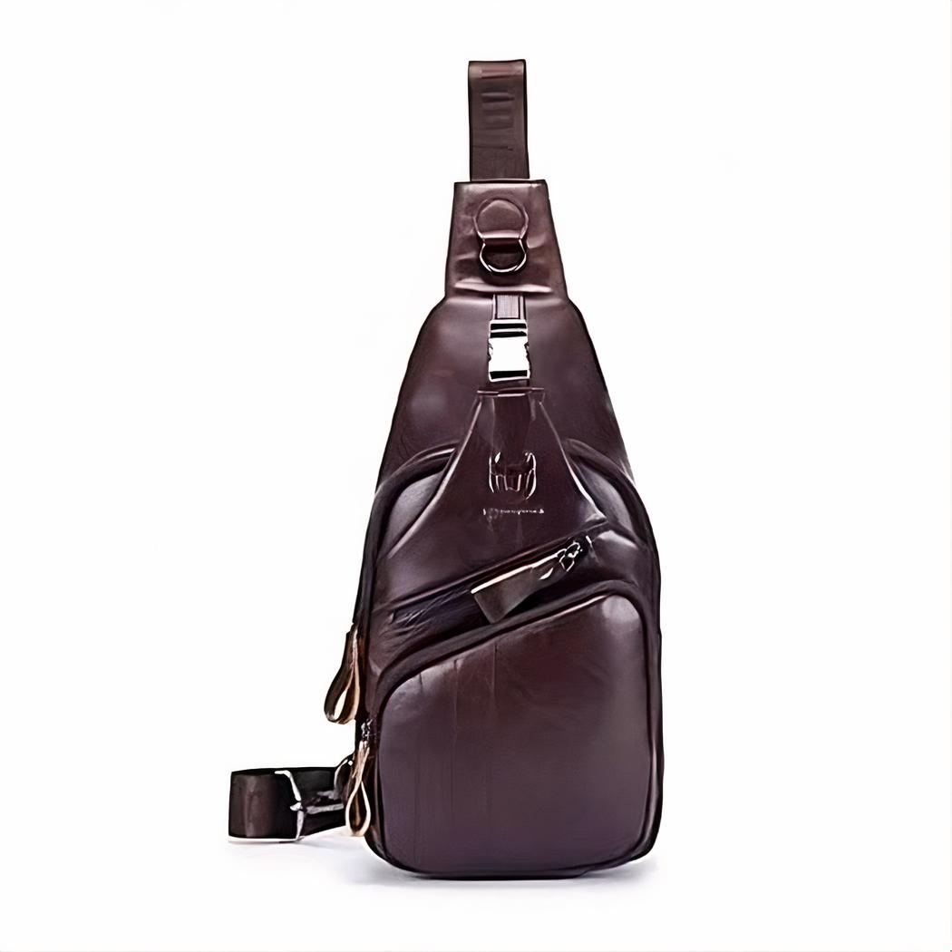 Bolso bandolera vintage de cuero - Imagen 7