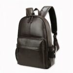 Mochila casual de cuero para hombre - Marrón - Mochila para portátil Mochila