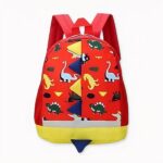 Mochila infantil con estampado de dinosaurios - Rojo - Mochila escolar Mochila