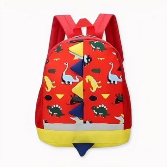 Mochila infantil con estampado de dinosaurios - Rojo - Mochila escolar Mochila
