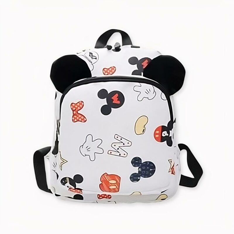 Mochila infantil con estampado de Mickey - Blanca - Mochila escolar Mochila para niña