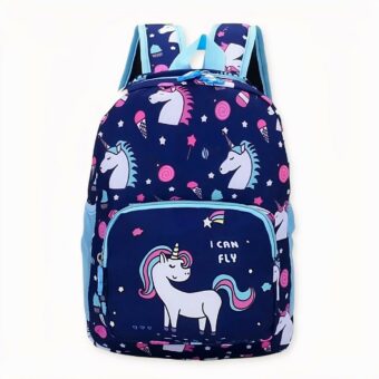 Mochila unicornio niña - Azul - Mochila escolar Mochila infantil.