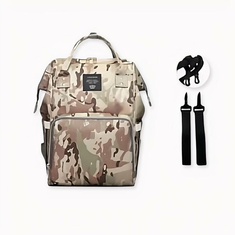 Mochila camuflaje para mamá - Beige - Bolso cambiador de pañales