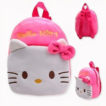 Mochila de felpa Hello Kitty para niños - Rosa oscuro - Mochila escolar Mochila para niños