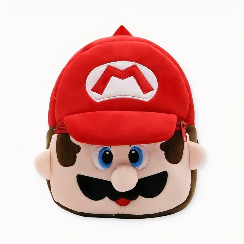 Mochila de peluche de Super Mario para niños - Super Mario Bros. Los hermanos Mario.