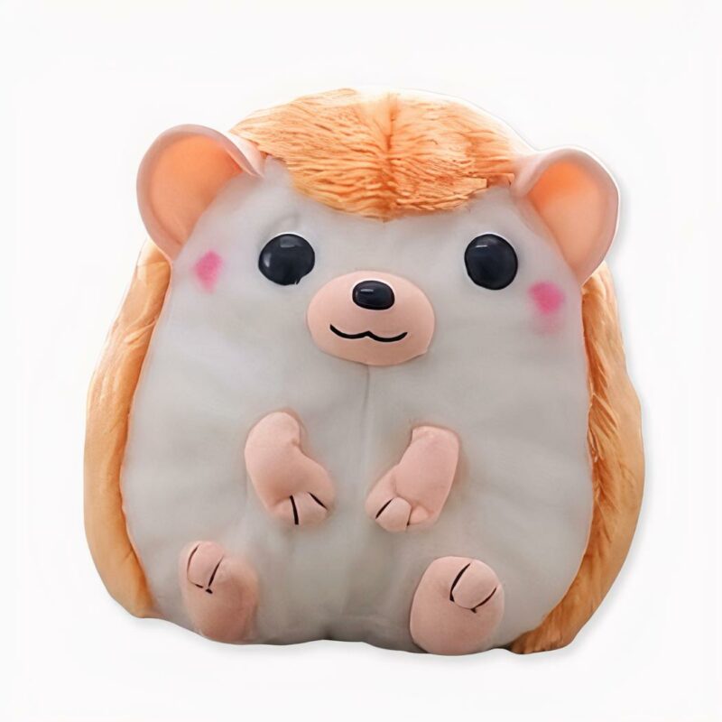 Mochila de peluche erizo - Naranja - Animal de peluche erizo. Buena calidad y muy de moda.