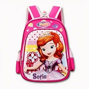Mochila Princesa Sofía para niñas. Buena calidad y muy a la moda.