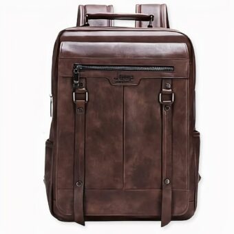 Bolso grande de cuero para ordenador - Marrón - Jeep Handbag