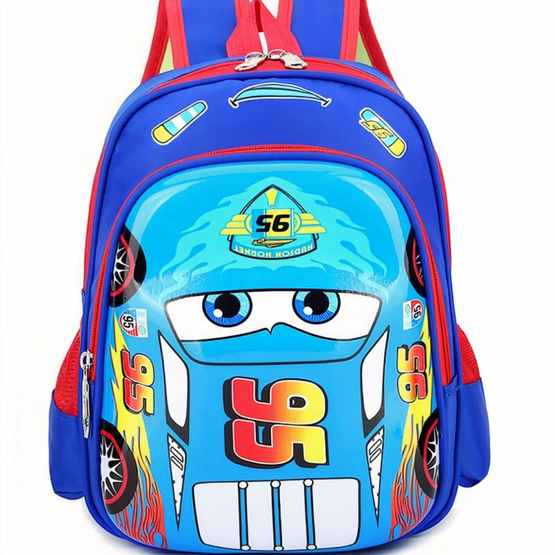 Mochila Cars para niños - Azul - Mochila Rayo McQueen