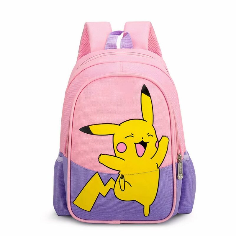 Mochila con estampado de Pikachu para niños - Morado - Mochila escolar Mochila