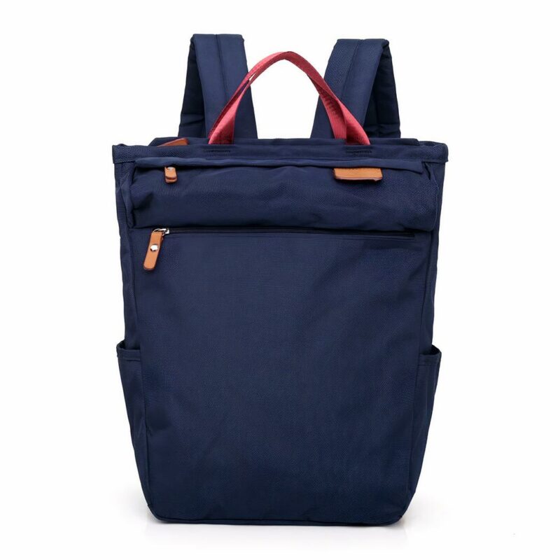 Mochila de color sólido para mamá - Azul - equipaje Equipaje de mano
